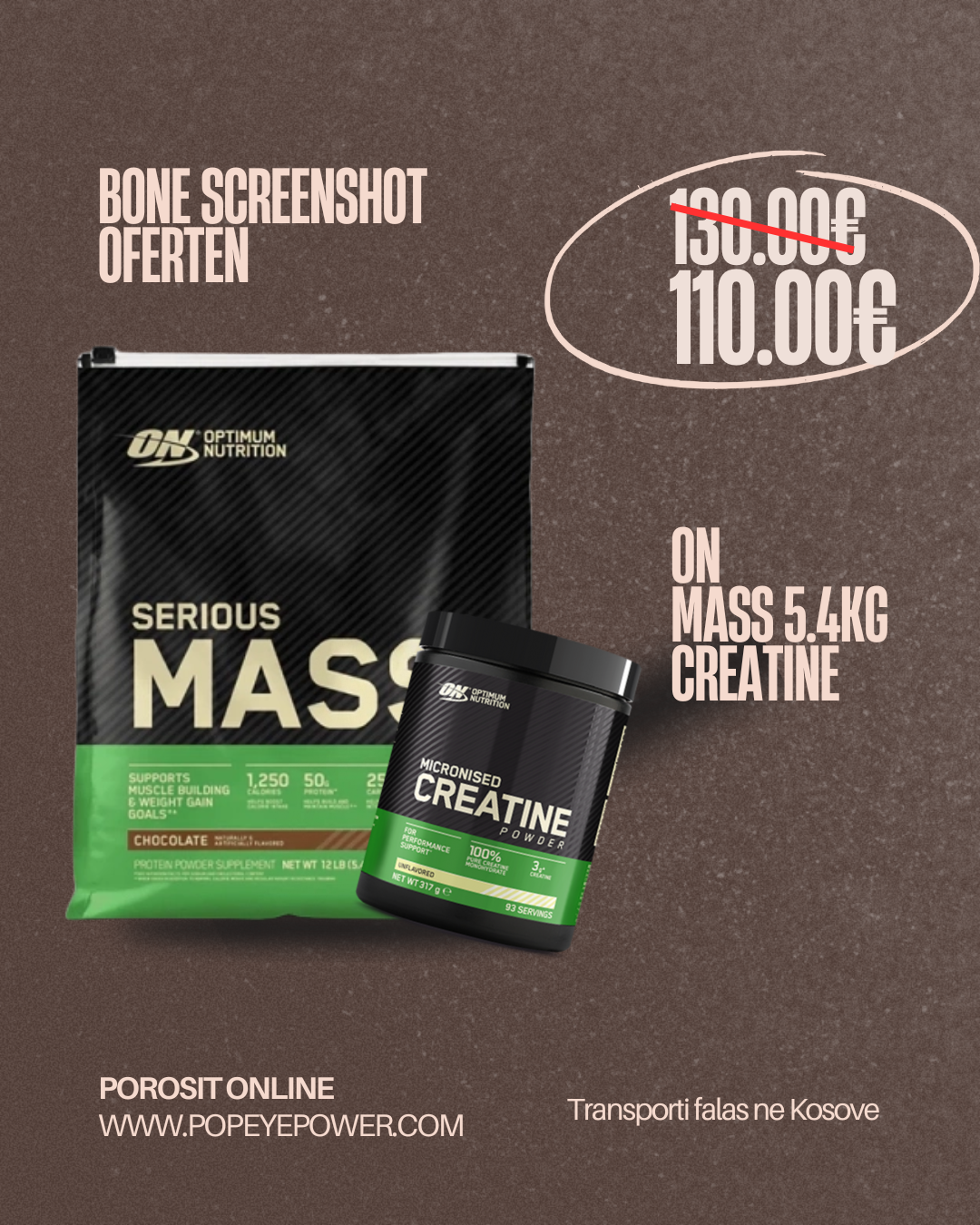 Serious Mass 5.4kg + Creatine 317gr